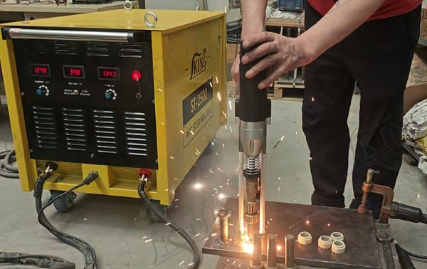 ST3150 Stud Welder and Automated Punching Shear Rail Installation