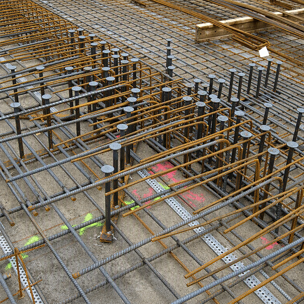 Shear Stud Rails for Commercial and Residential Buildings Flat Slab Reinforcement